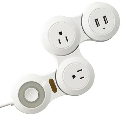 China American Standard 345 Bit Plug-in Charging Power Strip 15A Power Strip USB American Standard American Standard 345 Plug-in Creative Rotating American for sale