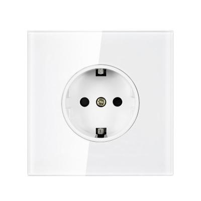 China Industrial European style 16A wall socket, German standard French socket European standard power socket for sale