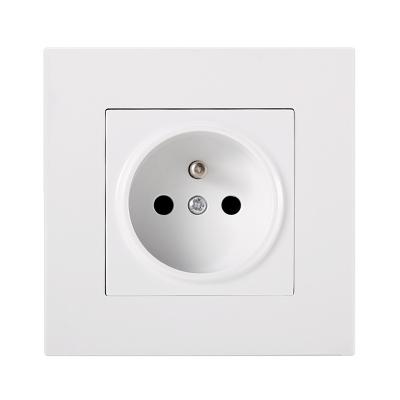 China 16A 86 Industrial French Standard Type European Socket Panel Wall Power Socket for sale