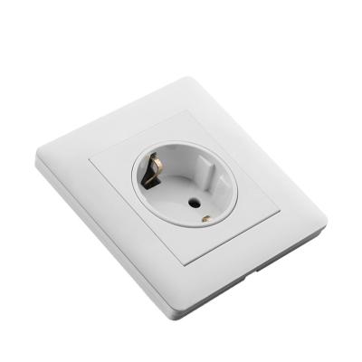 China 86 Industrial Type German European Style Concealed Socket Panel Power Wall Outlet for sale