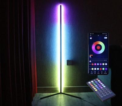 China Multicolor Living Room 140cm Nordic Modern Remote Control Standing RGB Lighting Led Floor Lamps, Modern Floor Lamp Standing Led for sale