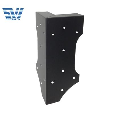 China Furniture OEM Sheet Metal Stamping Parts Metal Shelf Bracket Wood To Wood Connector for sale