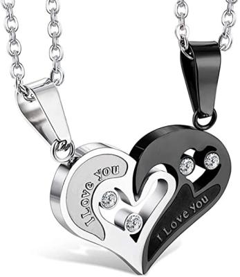 China FASHIONABLE new design high grade stainless steel necklace jewelry for couple for sale