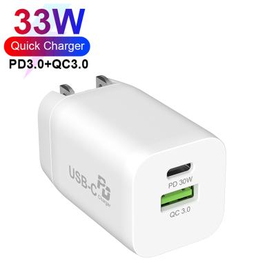 China UK Mobile Phone US EU Plug Socket Palladium 33With A+C Adapter Phone Charger For iPhone Travel USB Wall Super Fast Charger for sale