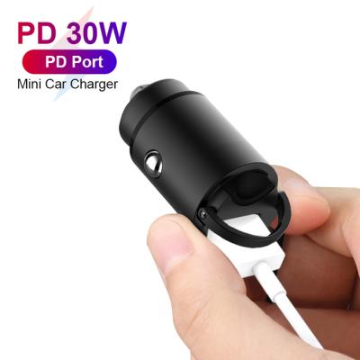 China Direct Fast Charging Type-C Car Sale 30W QC 3.0 Palladium Charger Model Usb Mini Car Charger Private Factory for sale