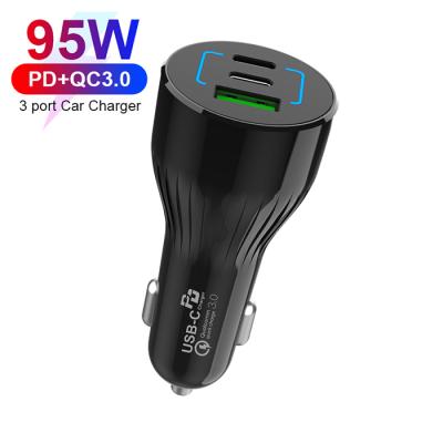 China Top Selling Mobile Phone Products Mini Car Charger QC3.0 In-car USB C Palladium For Phone for sale