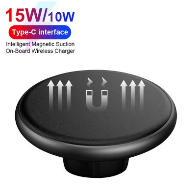 China 15W Mobile Phone Wireless Charger For iPhone Magnetic Car Wireless Charger For iPhone 12 for sale