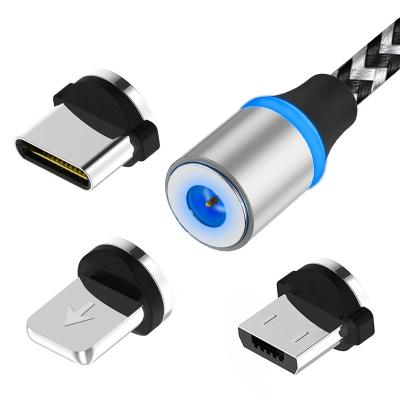 China Hot Selling Magnetic Charging MP3/MP4 Player 5V 2.1A USB Cable Micro/Type-C For iPhone Charger Cable for sale