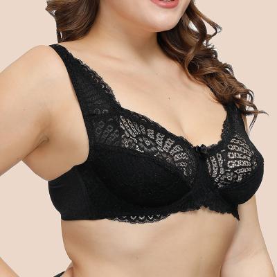 China QUICK DRY girls slimming full cup lace women plus size bra C D cup women underwire bra large size lace underwire bra plus size full cup bras for sale