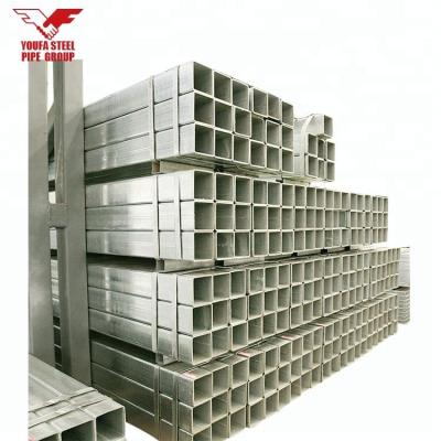 China Liquid Pipe 50mmx50mm Hot Dip Galvanized Hollow Square Section Steel Tube Fence Post Use for sale