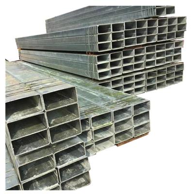 China Structure Pipe ASTM A500 Hot Dip Galvanized Square And Rectangular GI Hollow Section Zinc Steel Pipe for sale