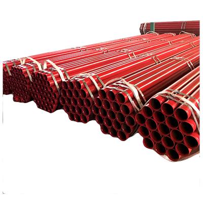 China 3000 round ral red color Tianjin UL company tubular steel pipe structure fire fighting steel pipes sprinkler used for sale