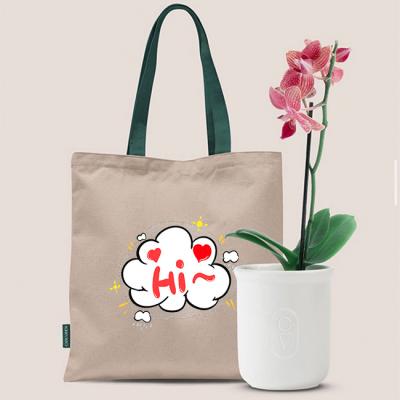 China Custom Reusable Eco Reusable Canvas Shopping Bag Printed Organic Cotton Tote Bags for sale