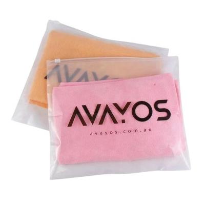 China Customized Packing PVC PE Bag T-shirt Printed Clothing Zipper Plastic Moisture Proof Bag Clothing Packaging Slider Zipper Lock for sale