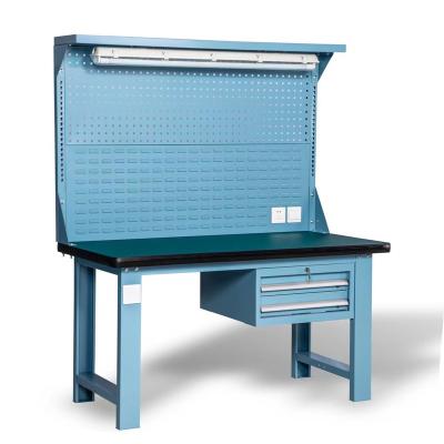 China Workshop Household Tool Cabinet Multifunctional Evergreen Hot Selling Workbench Workbench For Workshop Garage Workshop Metal Custom Mechanical Workbench With Led Light for sale