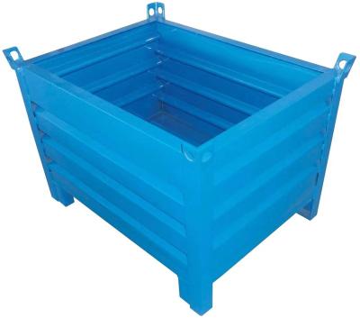 China Hot Sale Heavy Duty Storage Box Machinery Repair Shops Support OEM&ODM Logo Custom Foldable Metal Frame Different Styles Stacking Turnover Boxes for sale