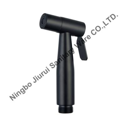 China Wholesale Traditional Factory SS304 Shattaf Handheld Black Bathroom Toilet Bidet Wash Sprayer With Bracket for sale