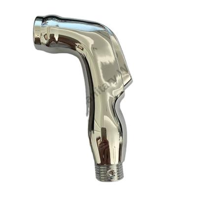 China Traditional High Quality ABS Chrome Plastic Push Hand Bidet Sprayer Shattaf Shower For Toilet for sale