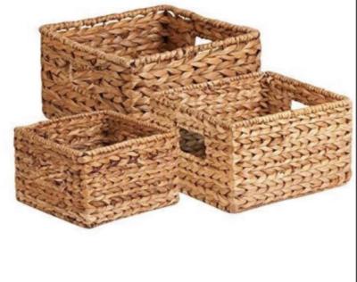 China Viable wholesale all kinds of natural hot - selling water hyacinth basket for sale