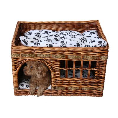 China Hot Sales High Quality Stored Beds Dog Cats Pet Wicker Basket for sale