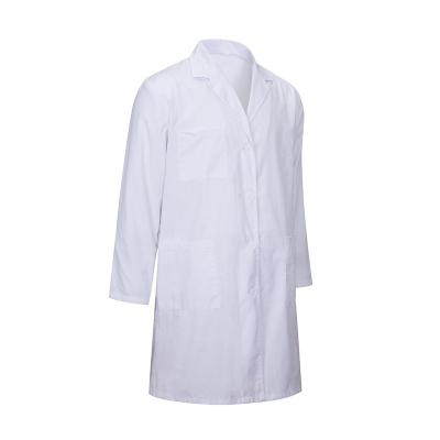 China Lab Coat Modern Simplicity Customized White Poplin Polyester Lab Coat Doctor Nurse Uniform for sale