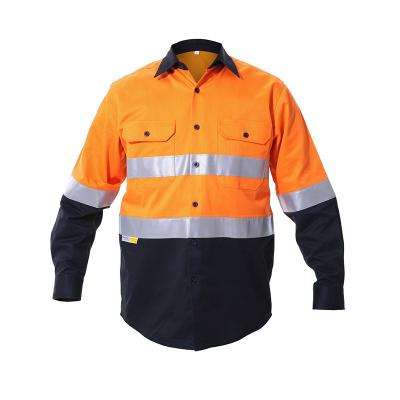 China Supplier Enhanced Visibility New Manufacturer Shirt 2021 Industrial Man Worker Suit Safety Shirt Workwear for sale