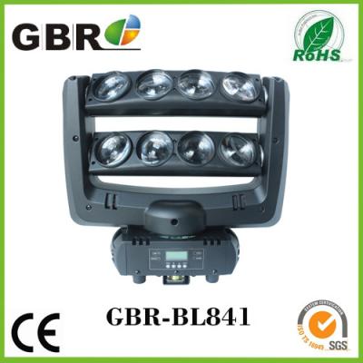 China el rgbw 4in1 de 8pcs 10w llevó la luz principal móvil del haz de la araña para el disco de la barra, haz principal móvil llevado rgbw de la araña en venta