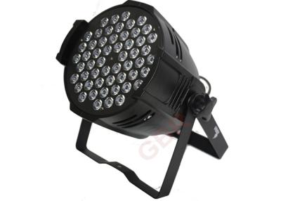 China White / Black  Par 64 Led 54x3w Professional Led Stage Lighting , led disco lights  for sale