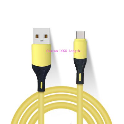 China 5A Fast Charging Soft USB Cable Fast Charging Type C USB Charger Cable 5A Silicone Flame Retardant Micro USB Fast Charger for sale