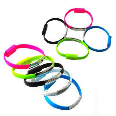 China Mobile Phone Types Wristband Wristband Micro USB Cable Gift Micro USB Cable Data Charger Cable for sale