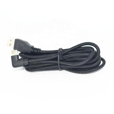 China For Android Customized Nylon Braided 90 Degree Elbow Type USB C Data Cable Fast Charging USB C Charging Cable For Android Phone for sale