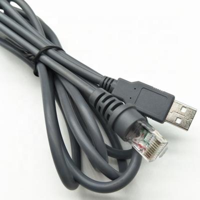 China Scanner Cable USB to RJ50 Cable Laser Barcode Scan Gun Data Cable Scan Gun Cable for sale