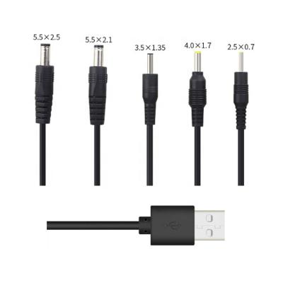 China Video Game Player USB to Male 5.5 x 2.5mm DC Power Cable DC 5v USB Cable to Ring 5525 Connector Cable for sale