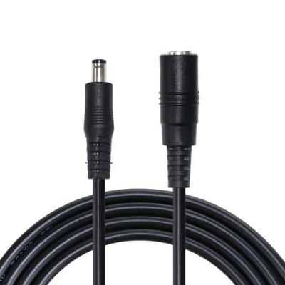 China Industrial Customize Male To Female DC Cable 5.5*2.1mm DC Power Adapter Extension Cable for sale