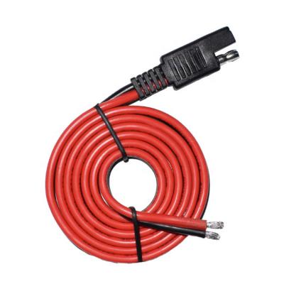 China Solar Power Station / Solar Power System Customize 2468 10AWG SAE To Open Power Cable SAE Car Power Cord for sale