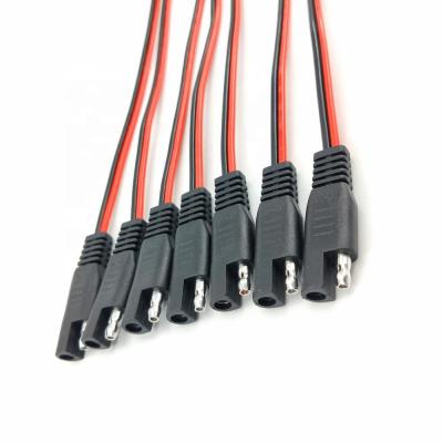 China Nickel Plated Connector 4.5mm Bullet Plug 2pole 2pin SAE Plug Male Female Cable Black Red for sale