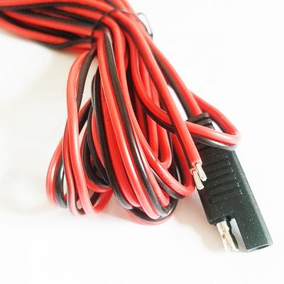 China Nickel Plated Connector 4.5mm Hole 2 Pin SAE To SAE Connector Extension Cable for sale