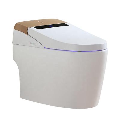 China Automatic Operation One Piece Smart Bathroom Toilet Hot&Cold Smart Water Cleaning Japanese Toilet Bidet for sale