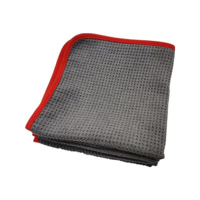 China Car Washing Microfiber Car Waffle Weave Towel Microfiber Waffle Drying Towel for sale