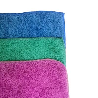 China QUICK DRY Hot Selling Coral Microfiber Fleece Kitchen Hand Cloth for sale