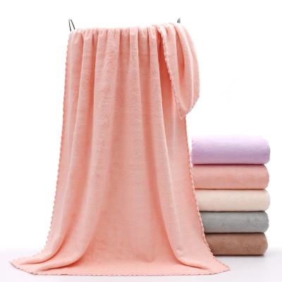 China Low price compressed processing of 70*140cm high quality large adult bath towels can be sold on Amazon to accept customization for sale