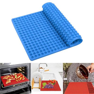 China Hot Selling Viable Mat Food Grade Silicone Dog Pot Holder Cup Supplies Treats Cookie Baking Mat for sale