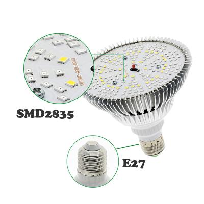 China Seed Starting Plant Effects 26w Wholesale Light Bulbs Hydroponics Grow System E27 PAR38 26W Led Plant Grow Light Bulb for sale