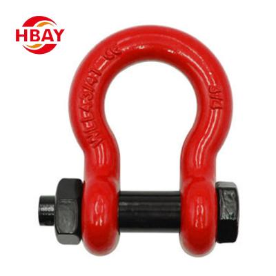 China Heavy Industry US Type G209 Forged Colored Steel Chain Shackle for sale