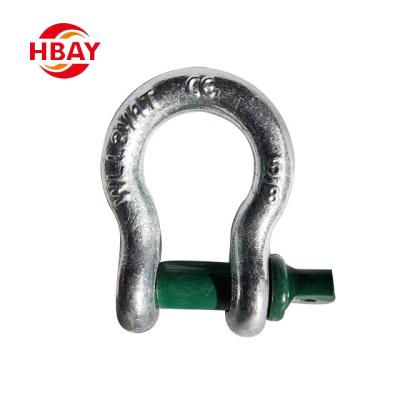 China Heavy Industry Professional Manufacture Of High Strength Bow Rigging Stainless Steel D Type Shackle for sale