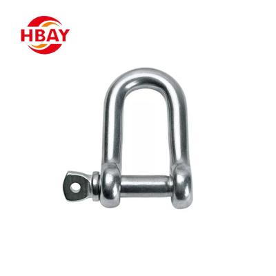 China Heavy Industry Heavy Industry Rigging American Style Stainless Steel Ring Shackle D Shackle Chain Shackle for sale