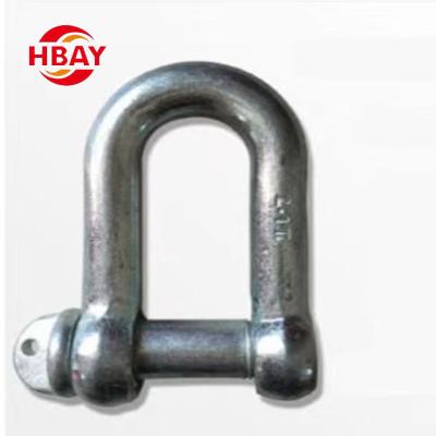 China Heavy Industry Black U-shaped Lifting Anchor Shackle With Plastic Cover Device for sale