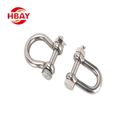 China Heavy Industry American Standard Traction 304 Stainless Steel Chain Hoisting Rigging Shackle for sale