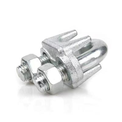 China Industry Machine Accessories Stainless Steel Wire Rope Rigging Snap Cable Clamp for sale