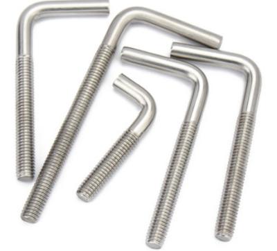 China Concrete High Quality L Shaped Base 7 Shaped Stainless Steel Anchor Bolt Screw Bolt for sale